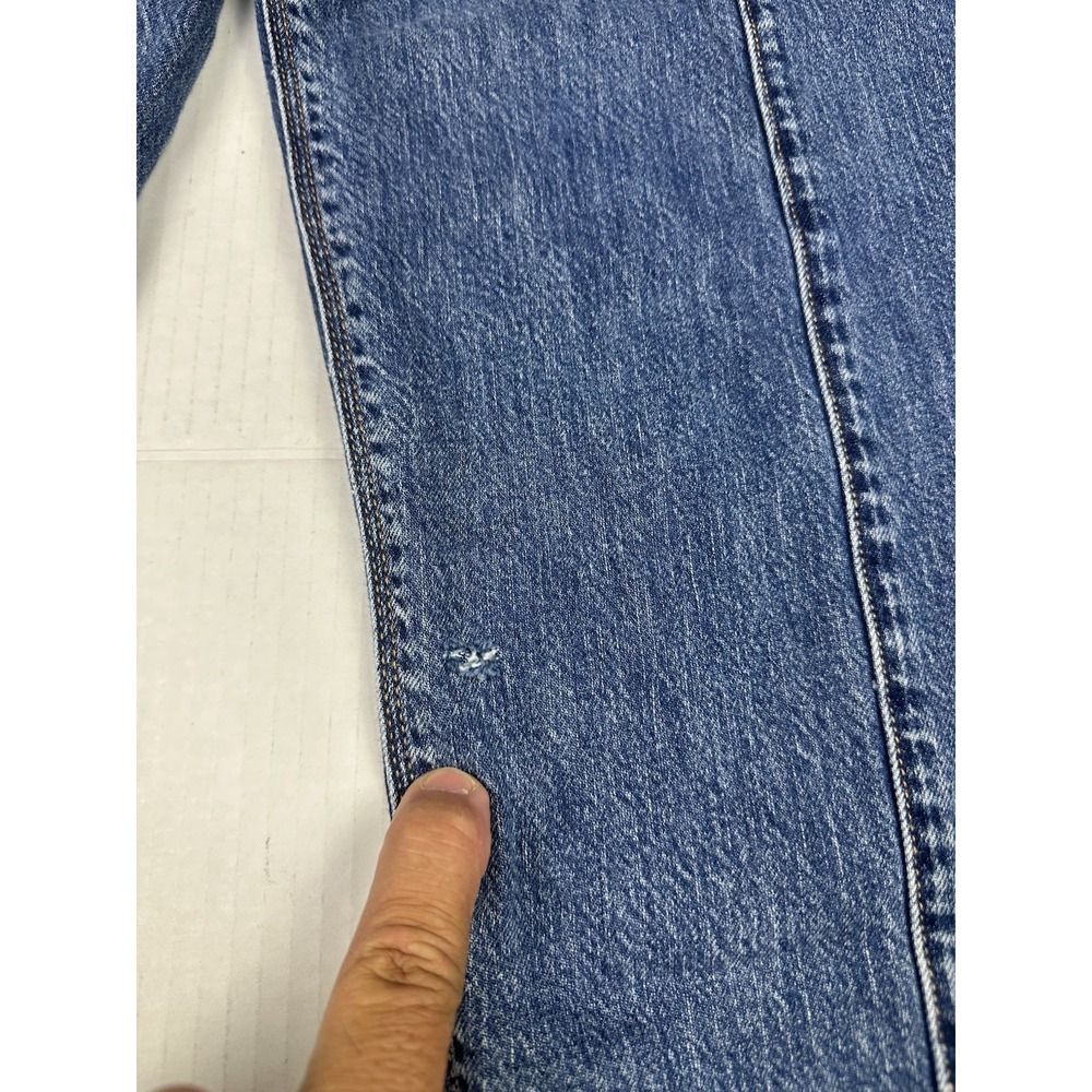 American Eagle Relaxed Mom Jeans Womens Sz 10 Long Tapered Distressed See Pics - Picture 5 of 10